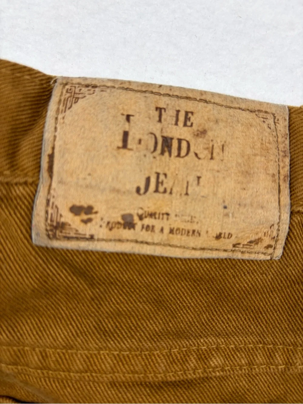 VTG 90s Moda International The‎ London Jean High Waisted Tapered Denim Brown 10